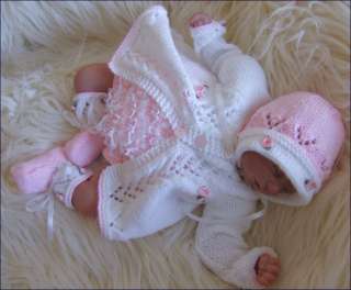 Reborn/Baby Girl Original Knitting Pattern Alisha  