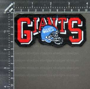 D1023 NY GIANTS NFL LOGO CREST TEAM PATCH ELI MANNING JACOBS  