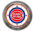 Detroit Pistons 17 Neon Clock Bar Drink   BRAND NEW