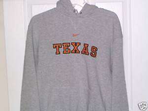NIKE Texas Longhorns Gray Orange Embroidered Hoodie Jacket Mens Size 