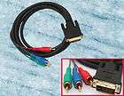 6FT DVI TO 3 RCA COMPONENT RGB CABLE ADAPTER FOR HDTV  