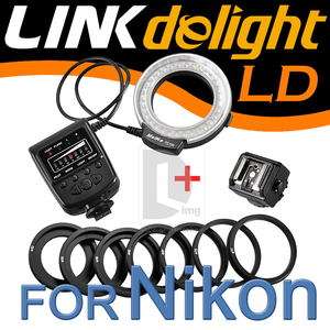 LED Macro Ring Flash Light for Nikon D80 D90 D3000 D700  