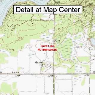  USGS Topographic Quadrangle Map   Spirit Lake, Minnesota 