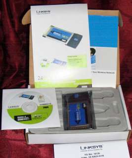 Linksys Wireless G Notebook Adapter  WPC54G NEW IN BOX  