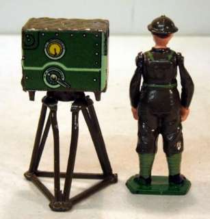   vintage lead ENEMY AIRCRAFT PREDICTOR WITH OPERATOR No.1728 BOXED