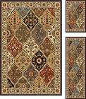 Piece Set Traditional Panel Floral Area Rug Combo