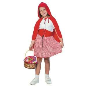  Little Red Riding Hood Childs Fancy Dress Costume M 134cms 