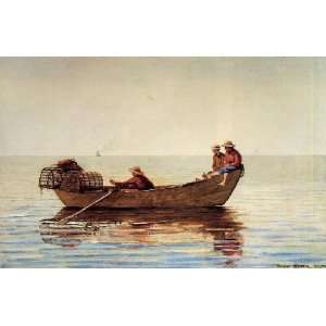   Boys in a Dory with Lobster Pots, By Homer Winslow
