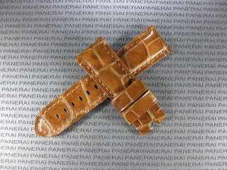 24mm ELITE Leather Deployment Strap Band Fit PANERAI 24  