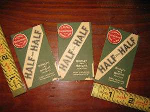 Half & Half Burley & Bright Tobacco Rolling Papers NOS  