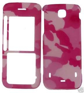   5310 XpressMusic Pink Camo Design Faceplate Snap Case Cover  