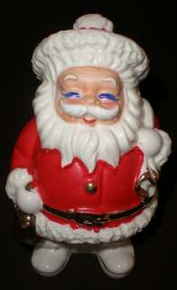 Vintage Ceramic Jolly Santa Claus Piggy Bank Christmas St Nick Made in 