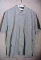 Mens Shirt PLAID IZOD SIZE LARGE OLIVE COLOR POCKET FRONT FREE 