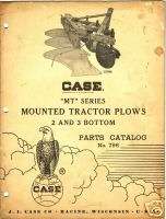 Original Case MT Mounted Tractor Plows Parts Catalog  
