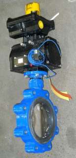 KEYSTONE AR2 RESILIENT SEAT BUTTERFLY VALVE, W/ ACTUATOR, NNB  