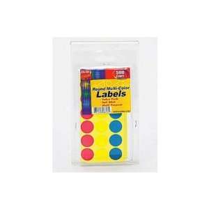  72 Packs of Round multi color labels 