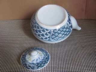   CHINESE PORCELAIN POTTERY 2 CUP TEAPOT (NO MARKINGS) RICE MOTIF  