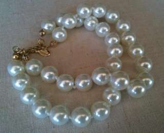 Premier Designs DUCHESS Double Strand Faux Pearl Bracelet Ret $29 NWT 