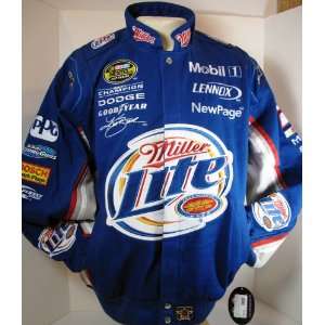   Light Beer Nascar Racing Blue Jacket Medium M