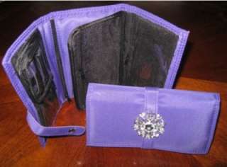 Purple Jeweled PreZerve Jewelry Organizer / Case / Clutch/ Roll 