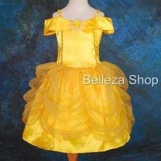 Girl Belle Princess Party Costume Fancy Dress SZ 6 7  