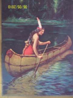 WANYECA Indian Maiden Calendar Print 1922 Complete  