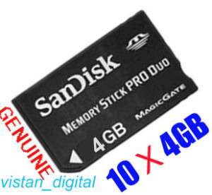 10 x 4GB San Disk Stick MS Pro Duo Memory Card Genuine  