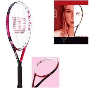  Wilson W nCODED W2 SPICY RUBY TENNIS RACKET L HANDLE SIZE 