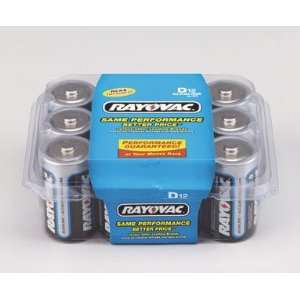  Rayovac Alkaline Batteries, D Size, 12 Count Health 