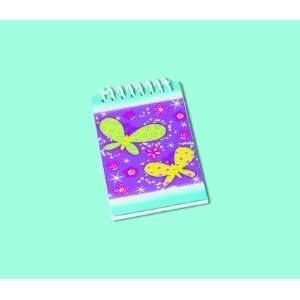  Shimmering Butterfly Notepads 12ct Toys & Games