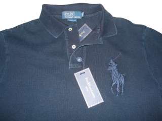 Polo Ralph Lauren Indigo Blue Denim Big Pony Shirt M  