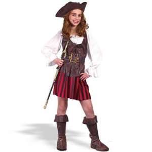  High Seas Buccaneer Pirate Costume Girl   Small 4 6 Toys 
