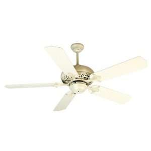  Outdoor Mia 52 Ceiling Fan in Distressed Antique White 