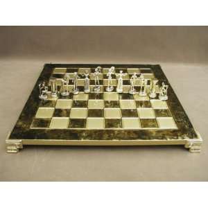 Minotaur Chess Set with Traditional Brass Board  Sports 