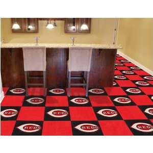   Reds Cincinnati Reds   MLB Carpet Tiles Mat