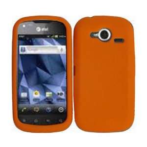   Brand Pantech Burst P9070 Cell Phone Solid Orange Silicon Skin Case
