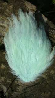PRETTY MINT GREEN ROOSTER HACKLE FEATHERS PAD LOW SHIP  