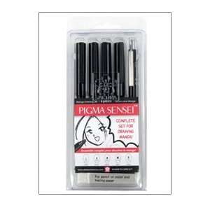   Set,4 Pigma Pens,1 Mech. Pencil,1 White Eraser,6/ST