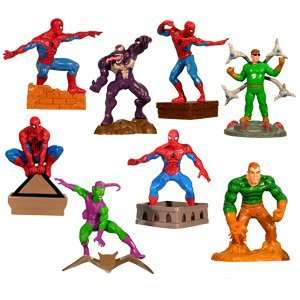  Spider man   Spiderman Buildable Capsule Toys set of 8 