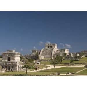  Templo De Las Pinturas on Left with El Castillo on Right 