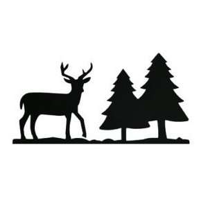  Deer & Pine Trees Mail Box Topper