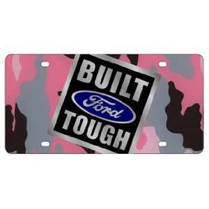   Pink Camo License Plate INCLUDES FREE DURABLE CLEAR PLASTIC SHIELD