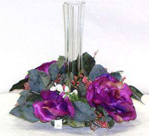   ~ PURPLE WISTERIA Wedding Silk Flowers Reception Centerpieces Unity
