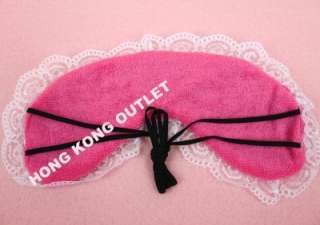 Sleep Soft Eye Mask blindfold Rare Pink H16c  