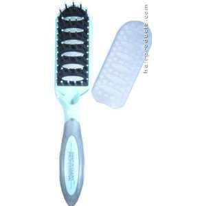   Professional Self Cleaning Vented Styling Hair Brush (Color Green