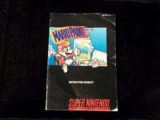 MARIO PAINT SNES game Manual only *GOOD*  