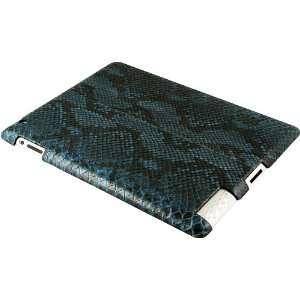  100% Genuine Python Snake Leather iPad 2 Case   Cloud Blue 