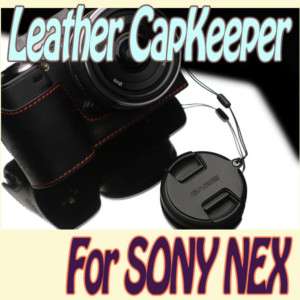 Lens Cap Keeper Holder For SONY NEX3 NEX5 18 55/16mm BK  