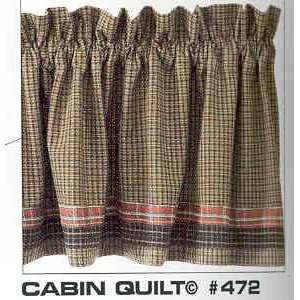  Shower Curtain   Cabin Quilt 72 x 72