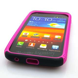   Dual Flex Hard Case Gel Cover Samsung Galaxy S2 (Sprint) Epic 4G Touch